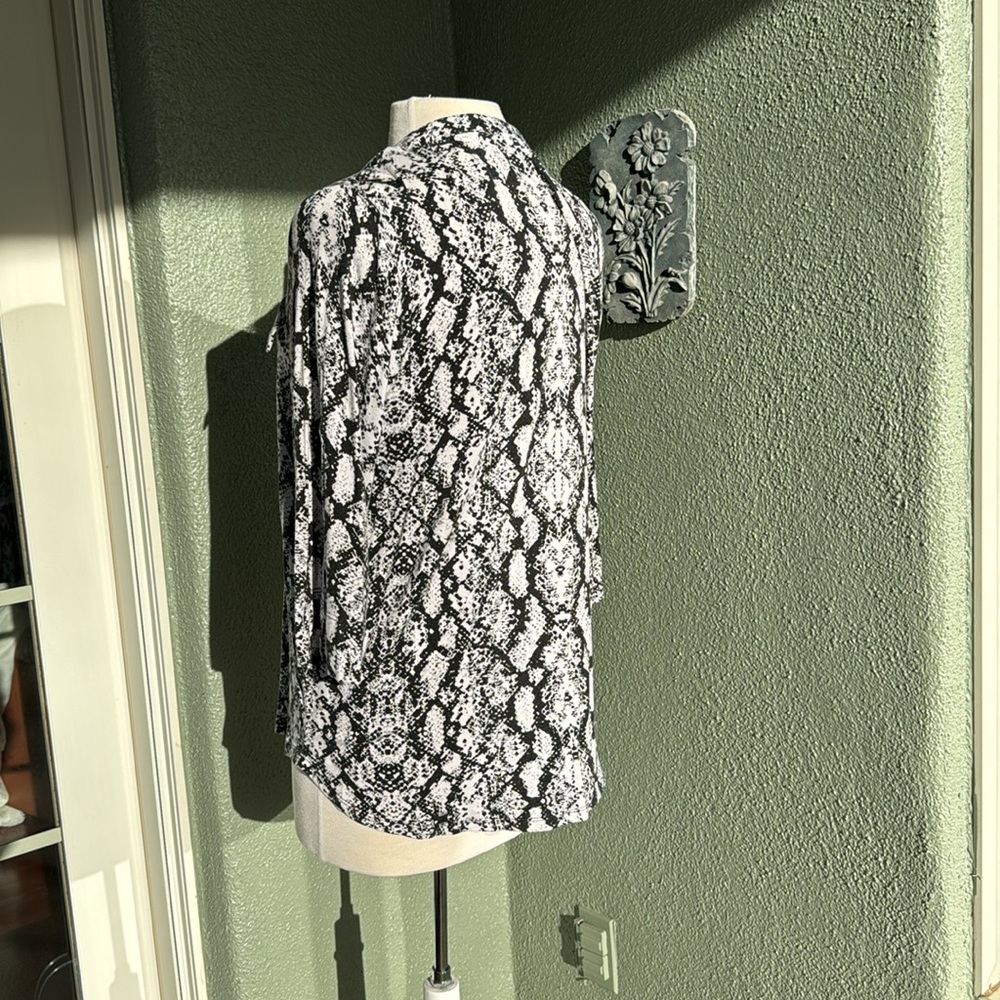 Calvin Klein Pull Over Partial Front Zip Stylized… - image 2